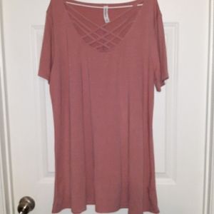 Zenana 3x criss cross top